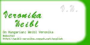 veronika weibl business card